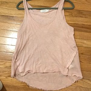Velvet baby pink tank